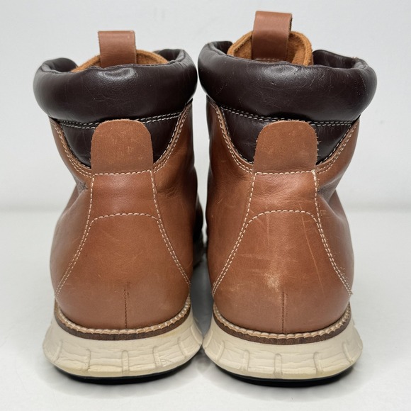 Cole Haan Boots Mens Size 11 Brown Zerogrand Water Resistant Leather Hiking